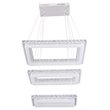Bromi Design Napolitano Stainless Steel 112W Flush Mount in Chrome