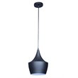 Bromi Design Berkley Single Light Aluminum Pendant in Black