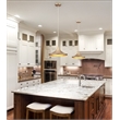 Bromi Design Berkley Single Light Aluminum Pendant in Gold