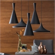 Bromi Design Berkley Single Light Aluminum Pendant in Black