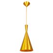 Bromi Design Berkley Single Light Aluminum Pendant in Gold