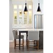Bromi Design Berkley Single Light Aluminum Pendant in Black