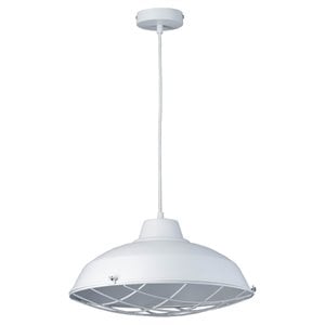 Bromi Design Russel Metal Pendant Lamp in White
