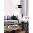 Bromi Design Verdi Metal Straight Floor Lamp in Black