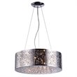 Bromi Design Royal 9 Light Metal Round Pendant in Chrome