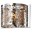 Bromi Design Royal 1 Light Metal Wall Sconce in Chrome