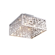 Bromi Design Metropolitan 4 Light Metal Semi-Flush Pendant in Chrome