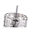 Bromi Design Metropolitan 1 Light Metal Pendant in Chrome
