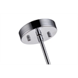 Bromi Design Metropolitan 1 Light Metal Pendant in Chrome