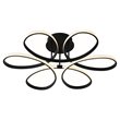 Bromi Design Velocity Metal Semi Flush Ceiling Fixture in Black