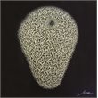 Bromi Design Light Bulb Hand Painted Canvas Wall Art