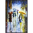 Bromi Design City Streets 1 Hand Painted Canvas Wall Art