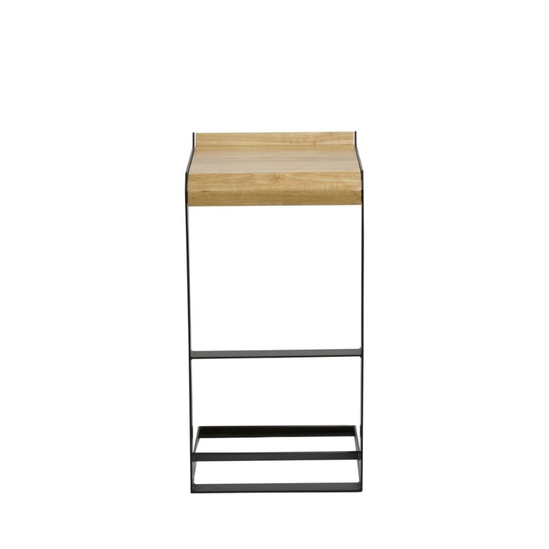 Bromi Design Logan Wood Bar Stool in Black