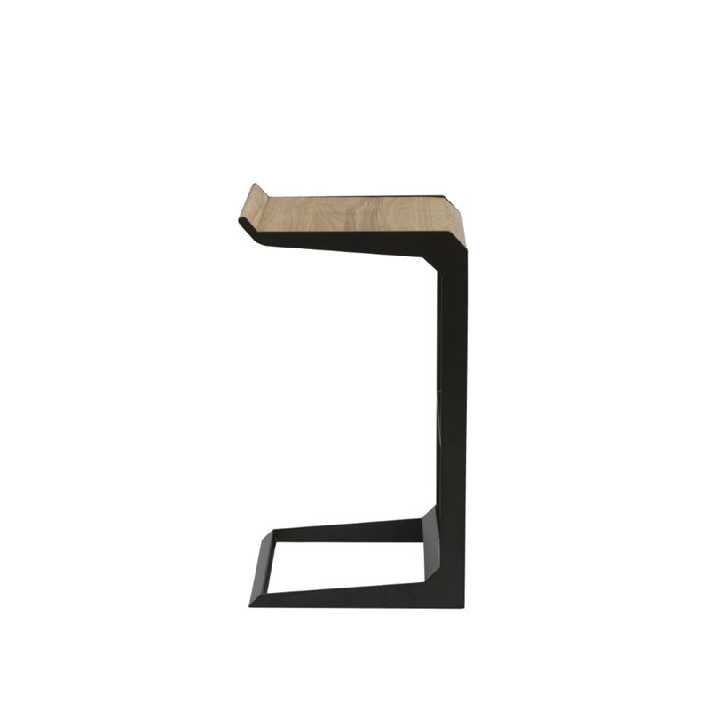 Bromi Design Logan Wood Bar Stool in Black