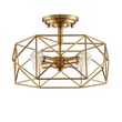 Harrison 13in 4 Light Gold Semi-Flush Mount Ceiling Fixture