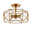 Harrison 13in 4 Light Gold Semi-Flush Mount Ceiling Fixture