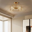 Harrison 13in 4 Light Gold Semi-Flush Mount Ceiling Fixture