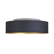 Marley 15.75 in. Led Flush mount Ceiling Fixture in Black/ Gold