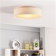 Naomi 15.75in. 3 Light Flush Mount Ceiling Fixture in Beige