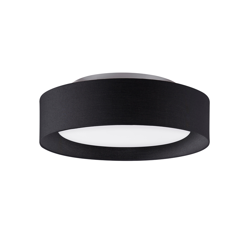 Naomi 15.75in. 3 Light  Flush mount Ceiling Fixture in Black