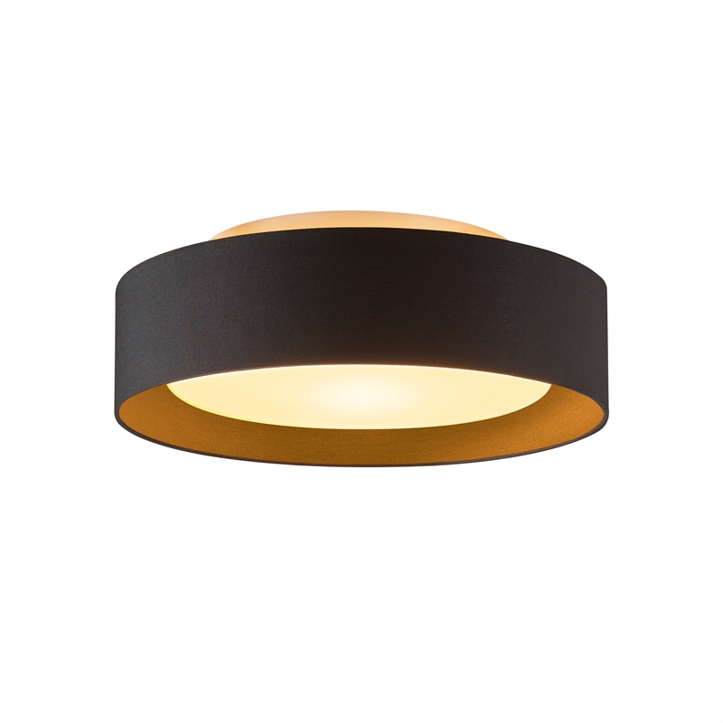 Naomi 15.75in. 3 Light  Flush mount Ceiling Fixture in Black