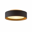 Naomi 15.75in. 3 Light  Flush mount Ceiling Fixture in Black