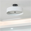 Bromi Design Lynch 3-Lights Semi-Flush Mount Ceiling Fixture in White and Black