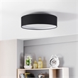 Naomi Flush mount  Black Outside/White Inside
