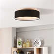 Naomi Flush mount  Black Outside/White Inside
