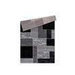 L'Baiet Verena Black Geometric 2 ft. x 3 ft. Fabric Scatter Area Rug