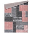L'Baiet Verena Pink Geometric 4 ft. x 6 ft. Fabric Area Rug