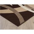 L'Baiet Abigail Graphic Fabric 4 ft. x 6 ft. Area Rug in Brown