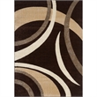 L'Baiet Abigail Brown Graphic Fabric 5 ft. x 7 ft. Area Rug