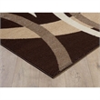 L'Baiet Abigail Brown Graphic Fabric 5 ft. x 7 ft. Area Rug