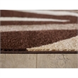 L'Baiet Abigail Brown Graphic Fabric 5 ft. x 7 ft. Area Rug