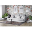 L'Baiet Sasha Coral Distressed Washable 5 ft. x 7 ft. Fabric Area Rug