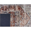 L'Baiet Sasha Coral Distressed Washable 5 ft. x 7 ft. Fabric Area Rug