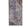 L'Baiet Sasha Coral Distressed Washable 5 ft. x 7 ft. Fabric Area Rug