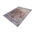 L'Baiet Sasha Coral Distressed Washable 5 ft. x 7 ft. Fabric Area Rug