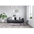 L'Baiet Cameron Beige Distressed Washable 2 ft. x 6 ft. Fabric Runner Rug