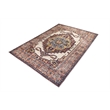 L'Baiet Jessie Brick Red Traditional Washable 8 ft. x 10 ft. Fabric Area Rug