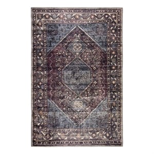 L'Baiet Irene Multi-Color Distressed Washable 2 ft. x 3 ft. Fabric Scatter Rug