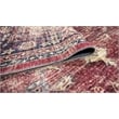 L'Baiet Angeline Red Distressed Washable 5 ft. x 7 ft. Fabric Area Rug