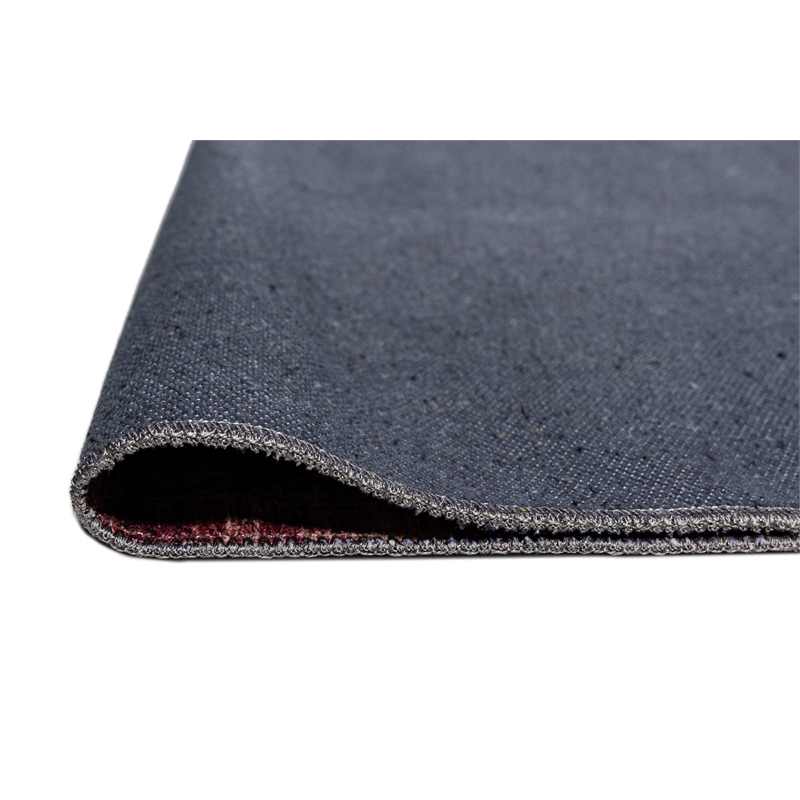 L'Baiet Angeline Red Distressed Washable 5 ft. x 7 ft. Fabric Area Rug