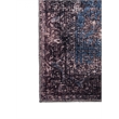 L'Baiet Amelie Blue Distressed Washable 8 ft. x 10 ft. Fabric Area Rug