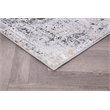 L'Baiet Anna Gray Oriental 4 ft. x 6 ft. Fabric Area Rug
