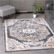 L'Baiet Lara Blue Oriental 2 ft. x 6 ft.  Fabric Runner Rug