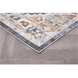 L'Baiet Lara Blue Oriental 4 ft. x 6 ft. Fabric Area Rug