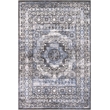L'Baiet Lina Blue Oriental 2 ft. x 6 ft. Fabric Runner Rug