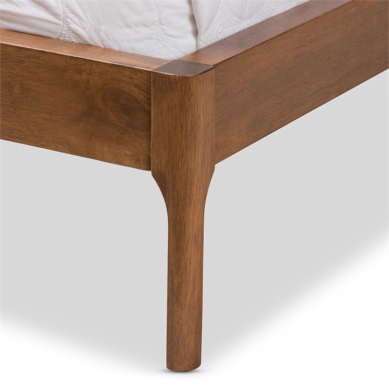Maddie Home Jamie Tufted Mid Century Modern Queen Platform Bed in Gray